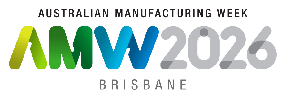 Text graphic reads: Australian Manufacturing Week AMW 2026 Brisbane